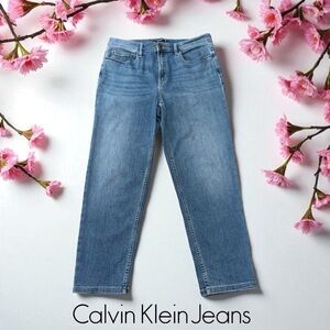 NEW, Calvin Klein Jeans, High-Rise Slim Jeans, Size 32, Blue